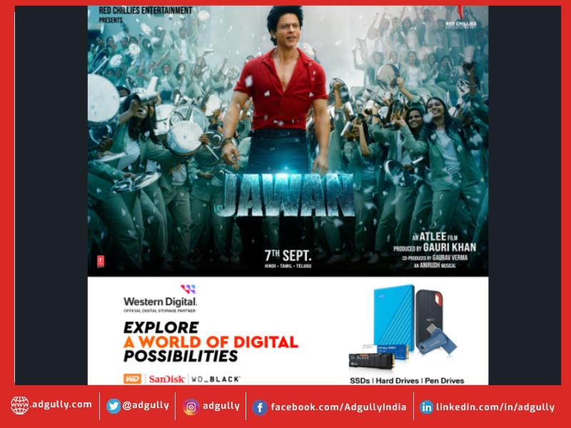 Western Digital collaborates with ‘Jawan’ as the official digital storage partner