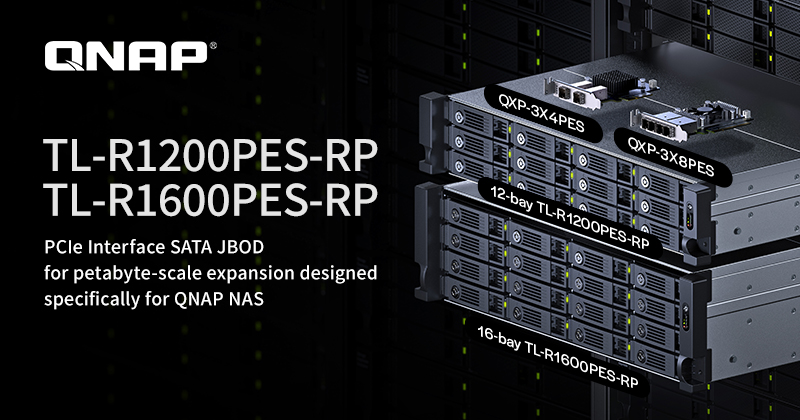  QNAP Releases New PCIe Interface SATA HDD JBOD Storage Enclosure Series 