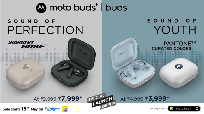 Motorola Launches of moto buds and moto buds+ in Collaboration with Bose
